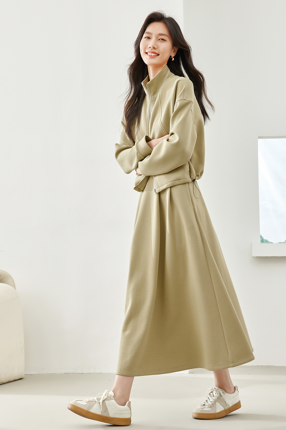 Fashionable Casual Two Piece Suit Skirt