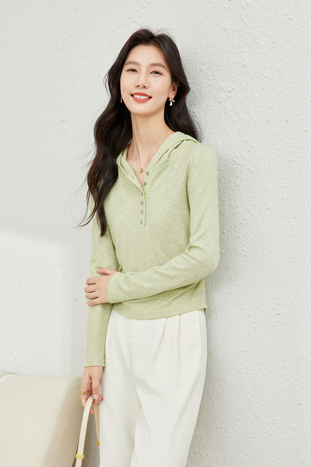 Versatile Slim-Fit Hooded T-Shirt