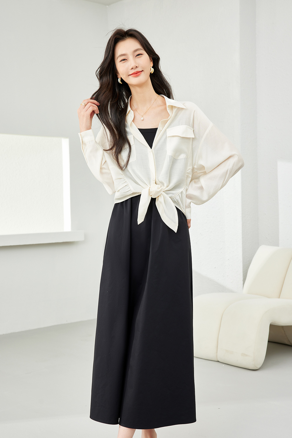 Tie-Hem Shirt