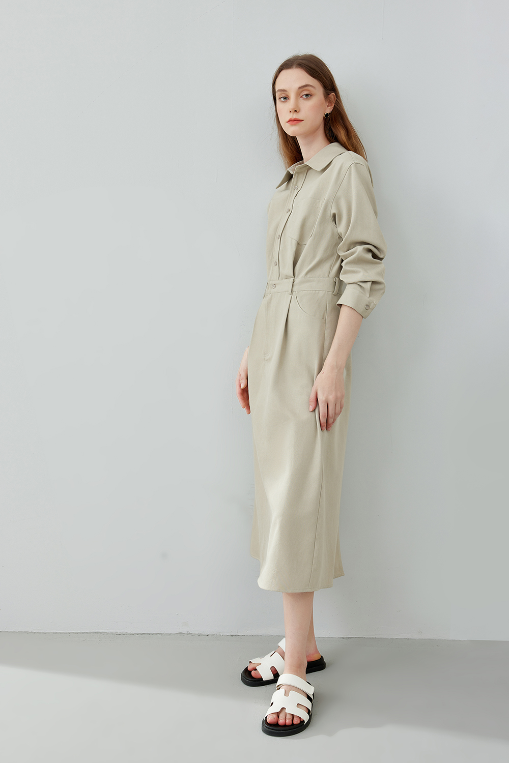 Fashionable Polo Neck Dress