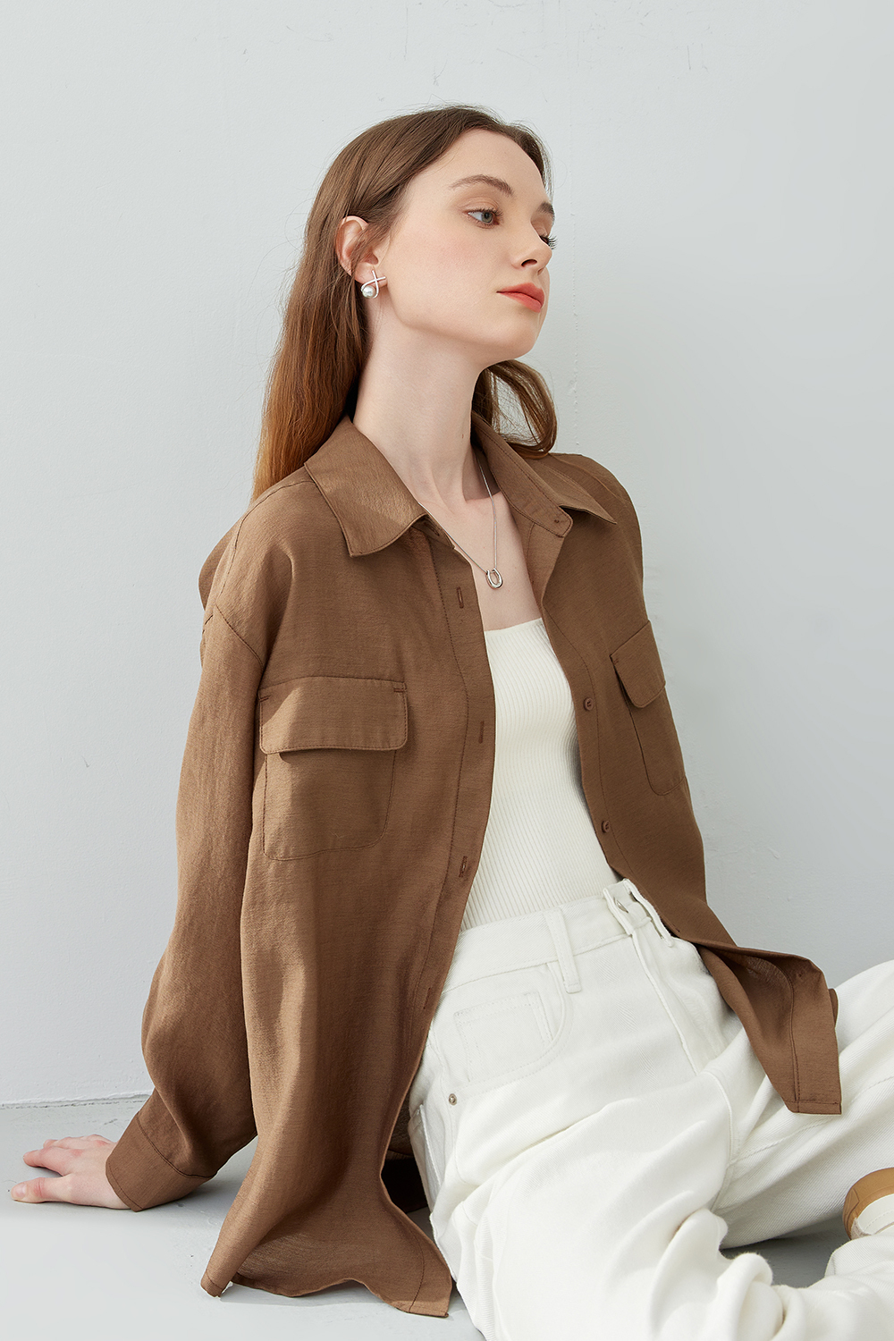 Casual drop sleeve shirt