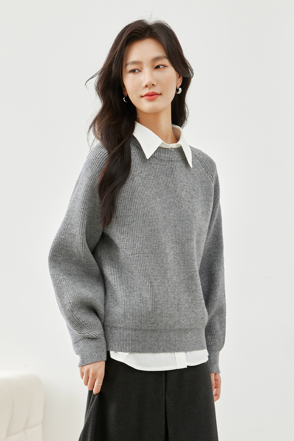Elegant Crew Neck Sweater