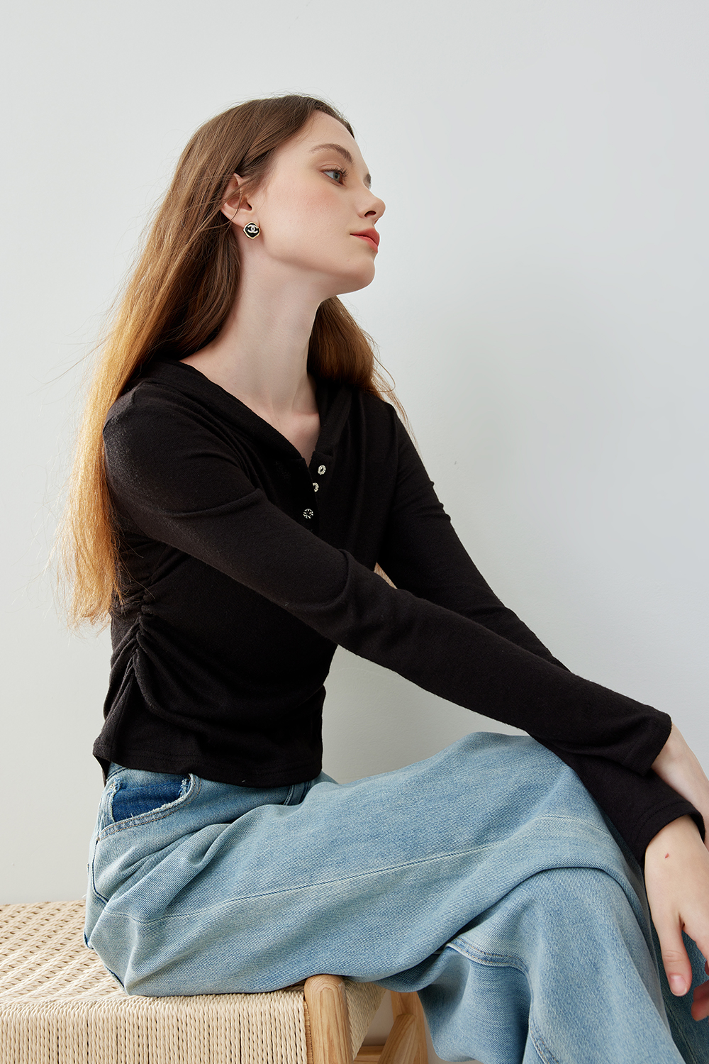 Versatile Slim-Fit Hooded T-Shirt