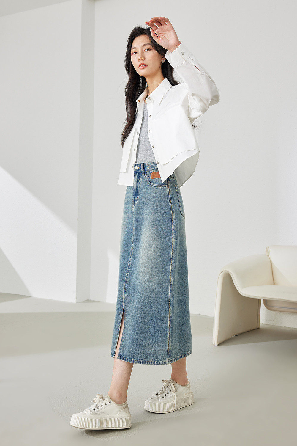 Lapel Patch Shirt