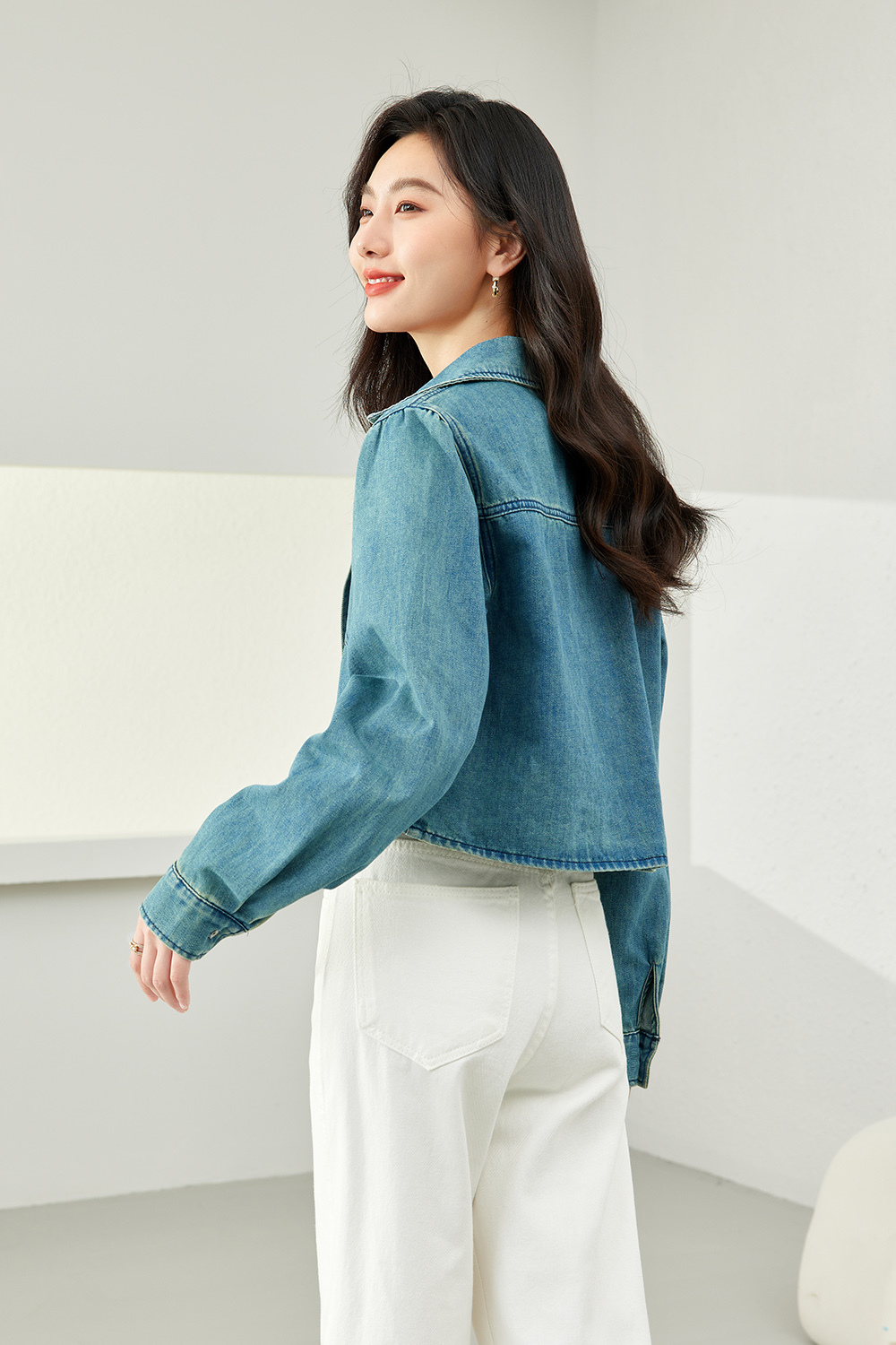 Washed Blue Denim Shirt