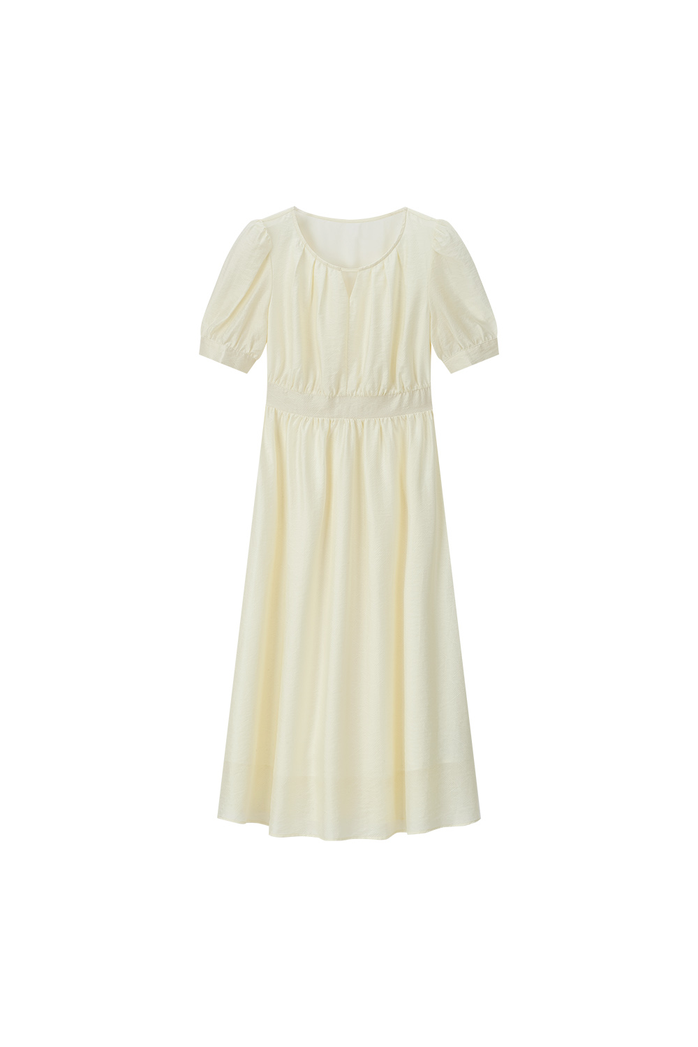 Elegant Puff Sleeve A-Line Skirt