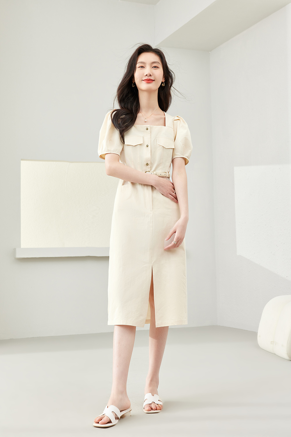 Small Fresh Waisted A-Line Skirt-VIMLYSTORE