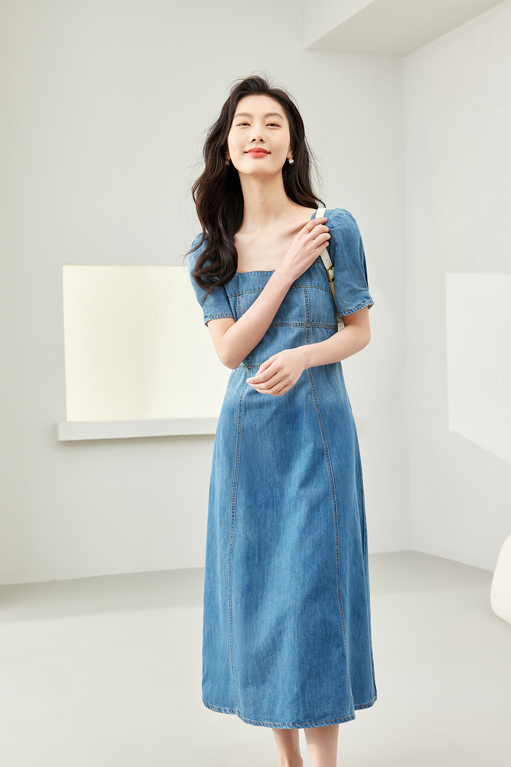 Gradient Denim Dress