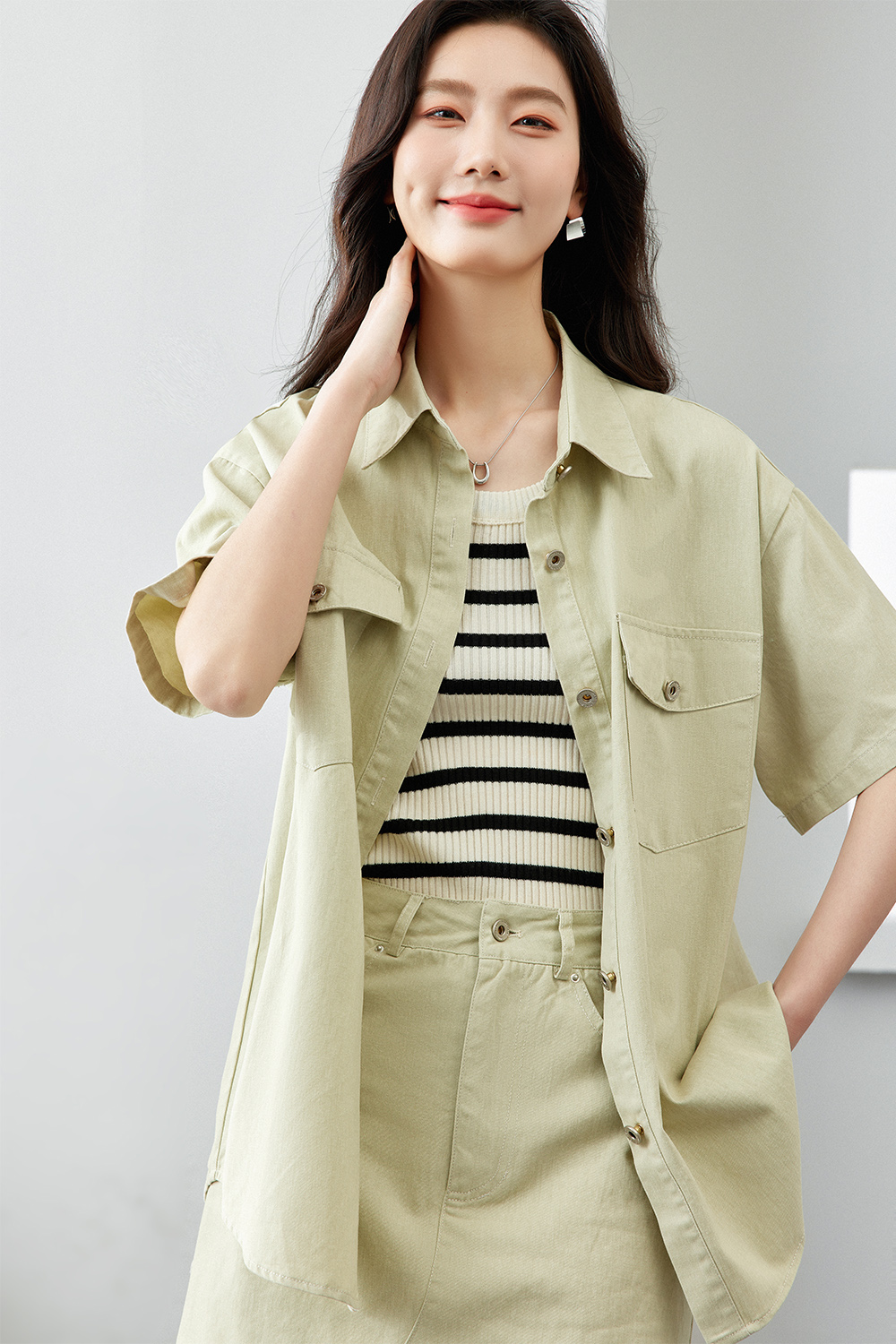 Sweet And Cool Workwear Two-Piece Set-VIMLYSTORE