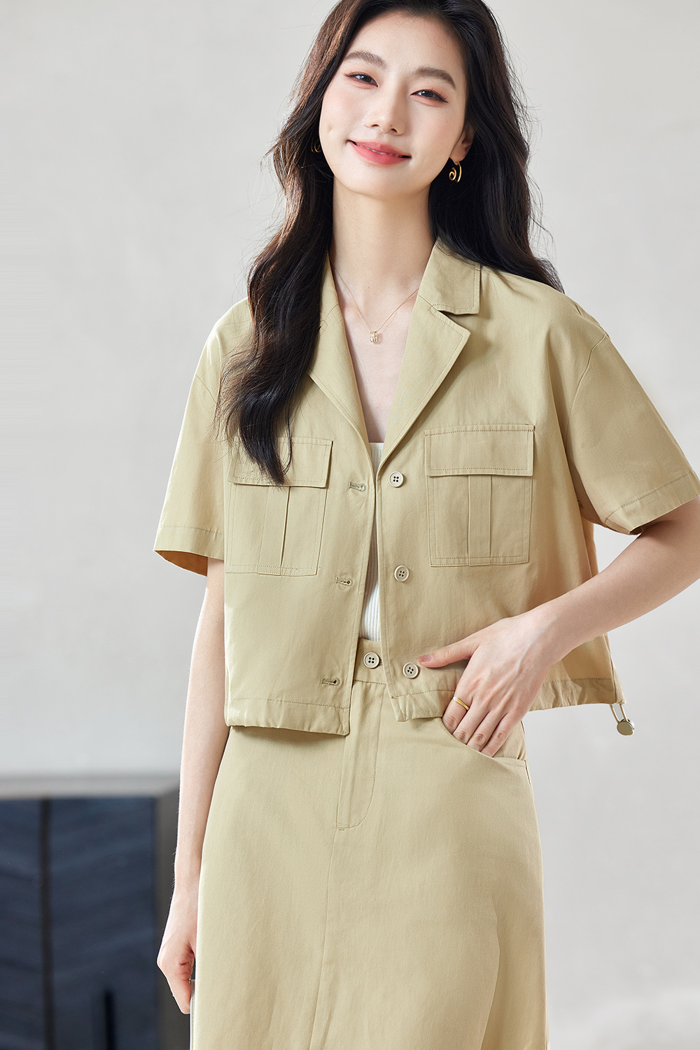 Cotton-Containing Casual Commuting Suit