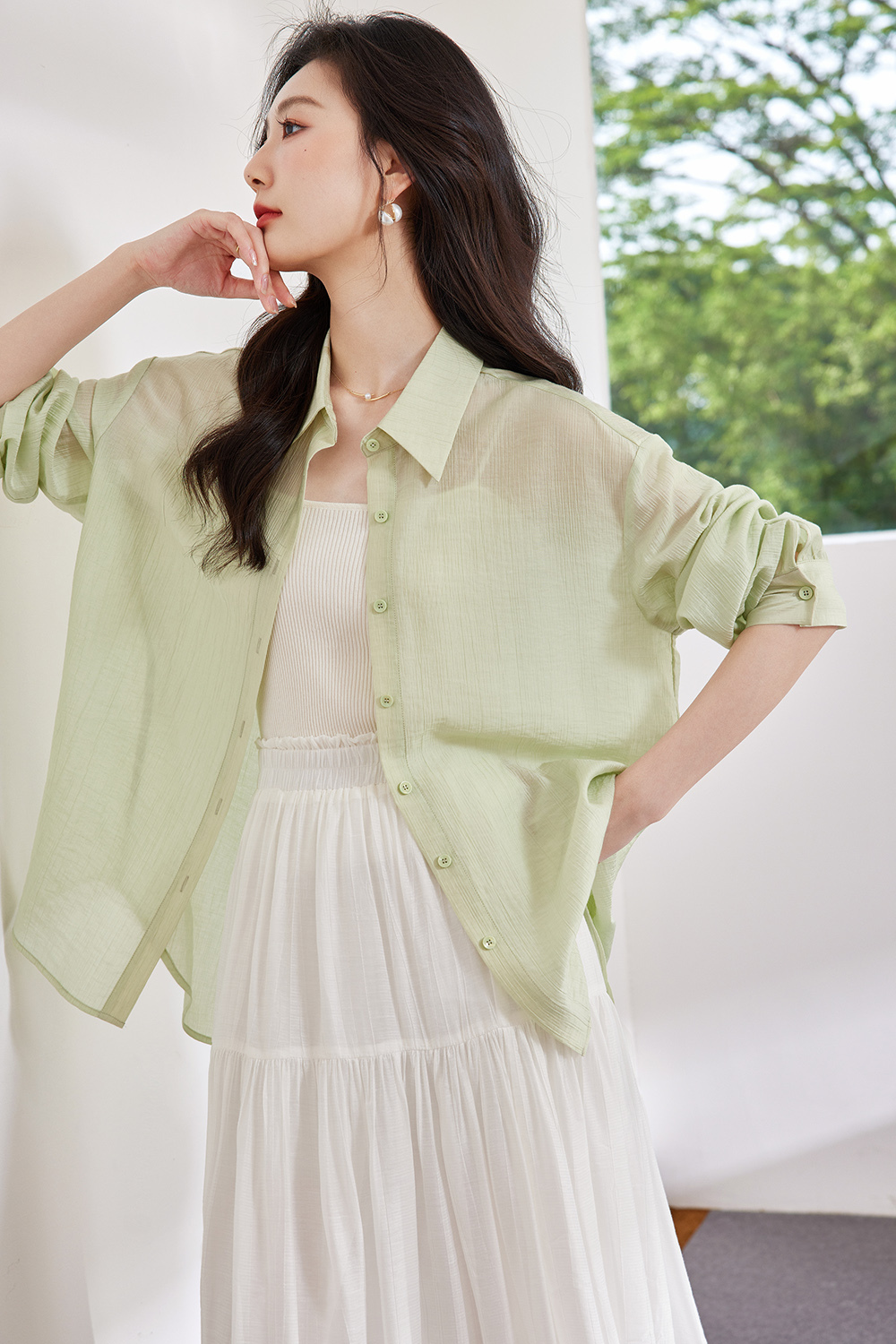 Lyocell Lightweight Sun Protection Shirt