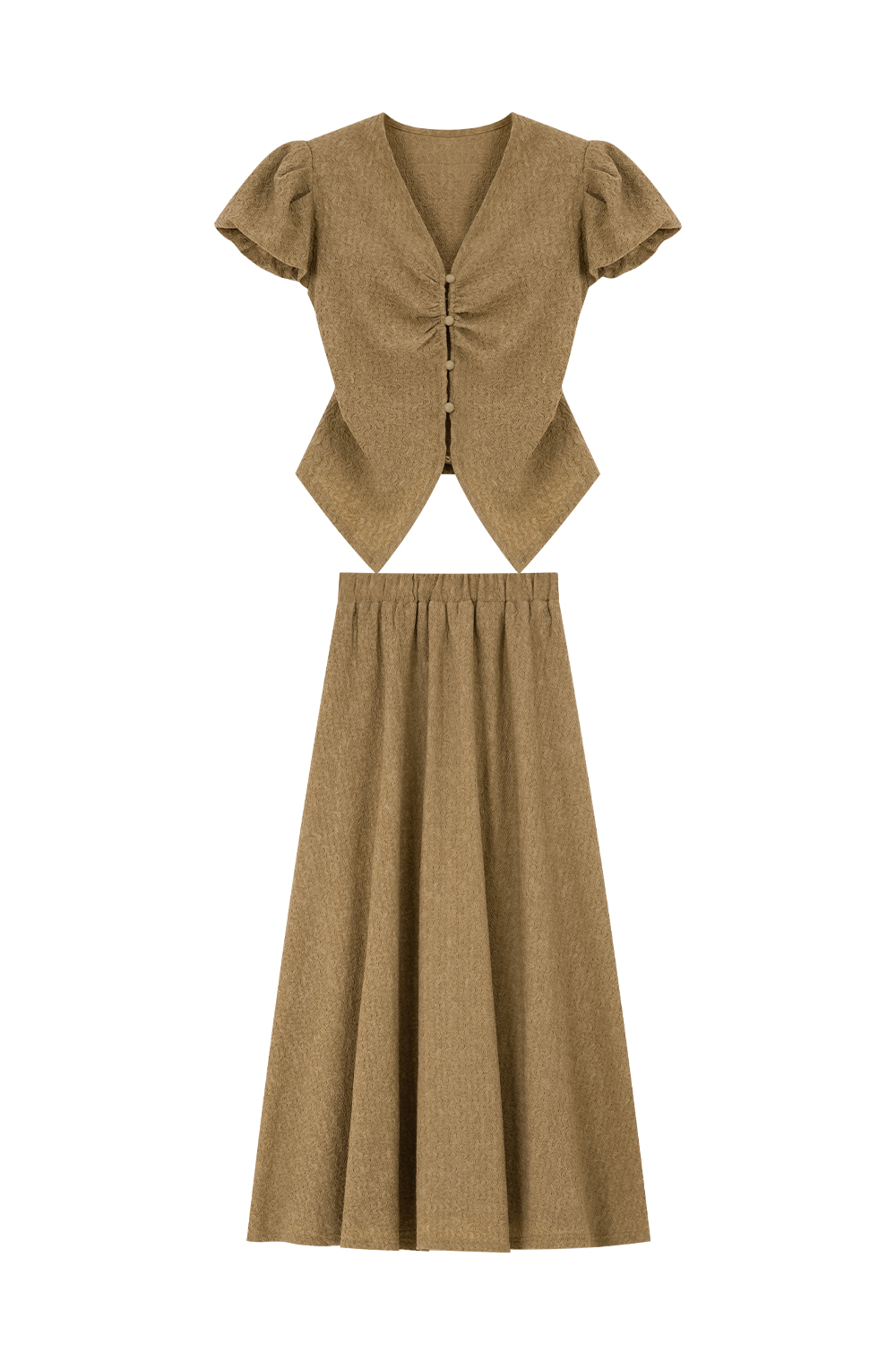 French Puff Sleeve Temperament Suit