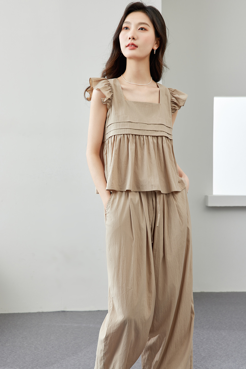 French Style Age-Reducing Lyocell Blended Suit