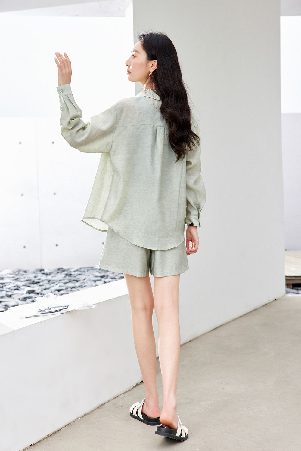 Solid Color Casual Suit