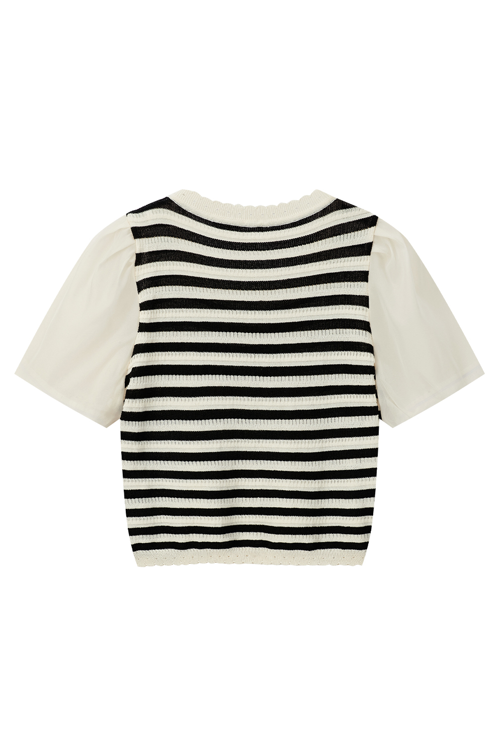 Fake Two-Piece Stitching Sweater