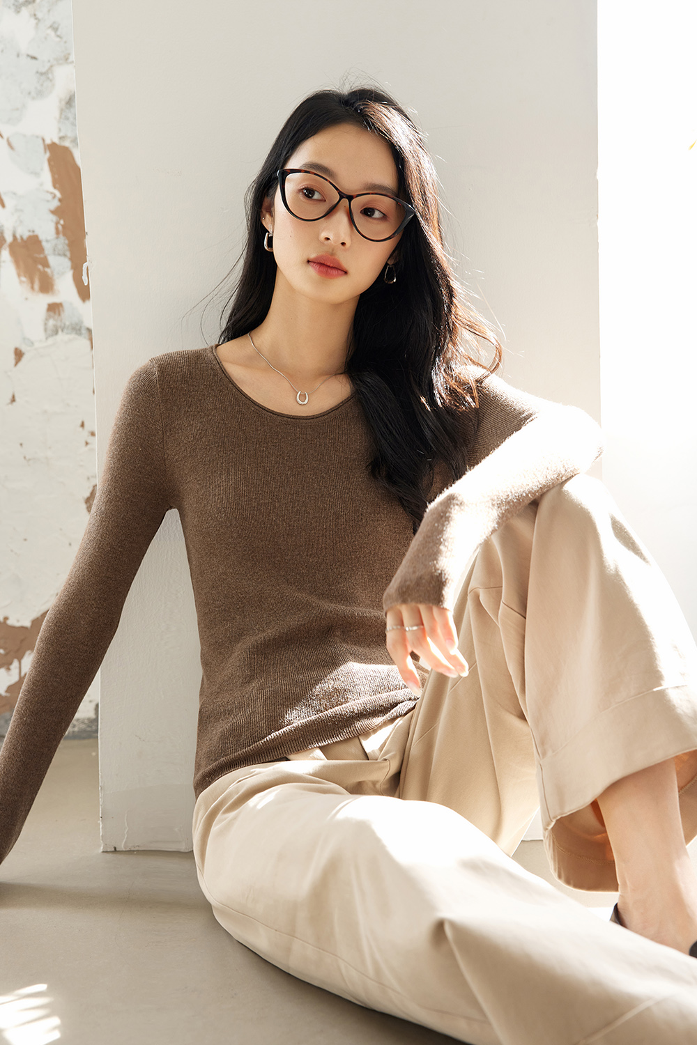 Fashionable And Casual Wool Base Sweater