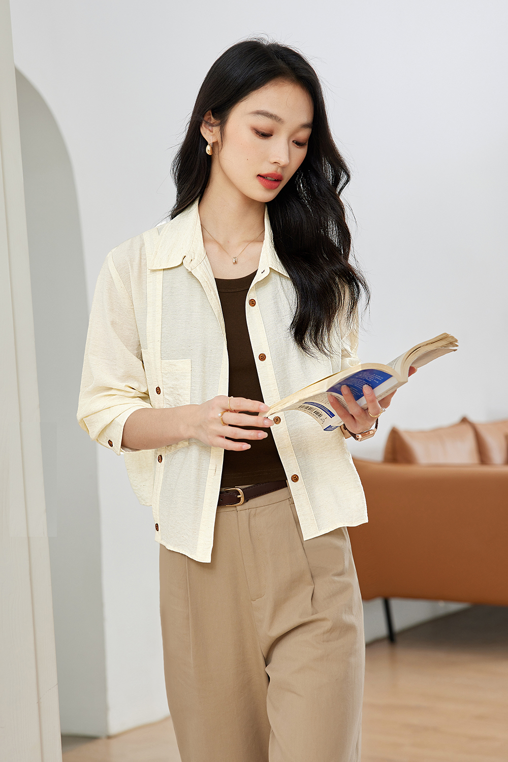 Split Casual Short Shirt