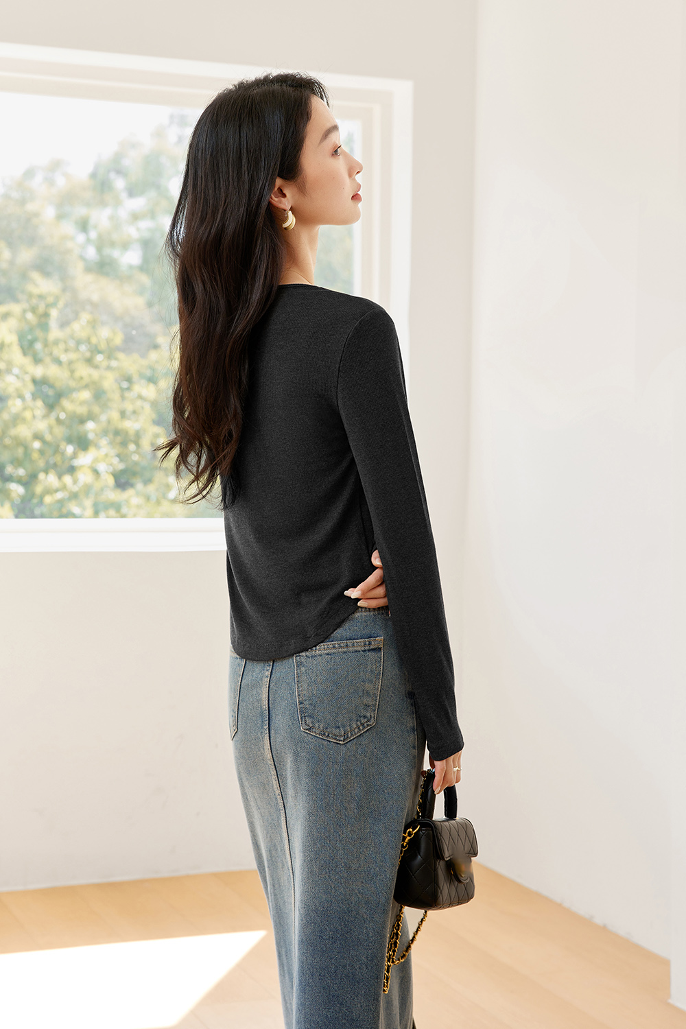 Wool Blend Bottoming Shirt