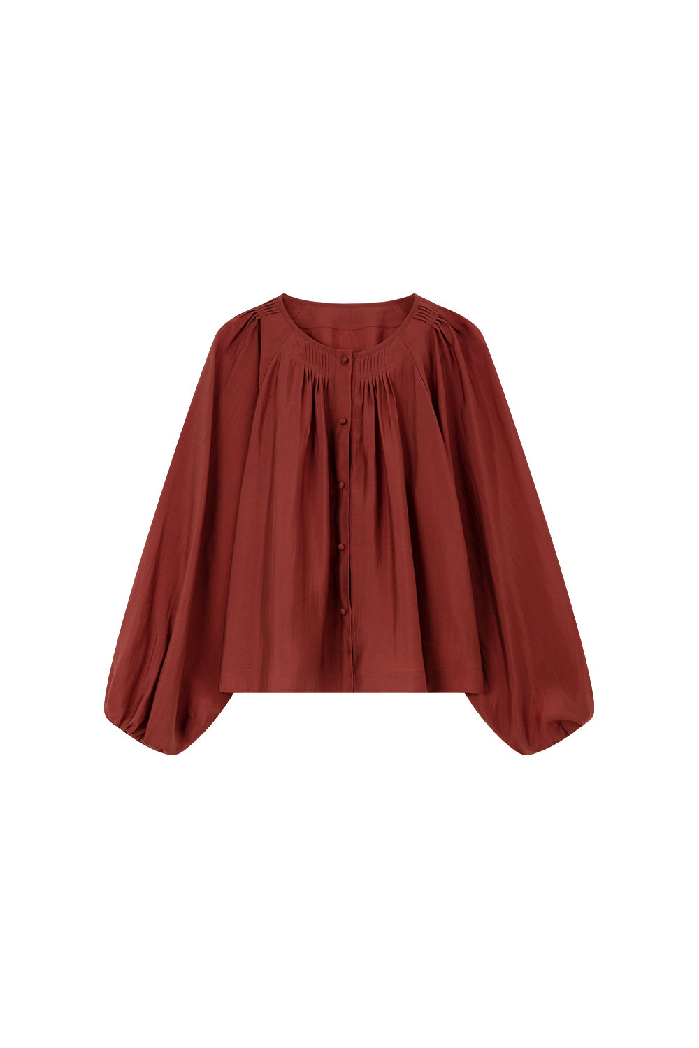 French Round Neck Lyocell Shirt