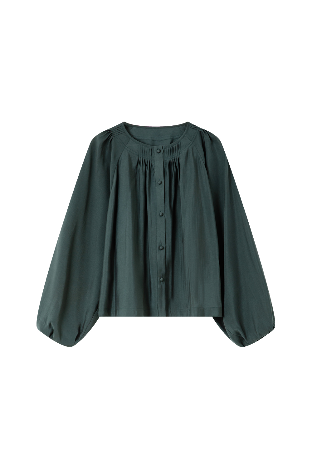 French Round Neck Lyocell Shirt