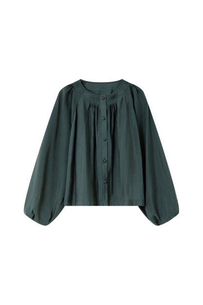 French Round Neck Lyocell Shirt