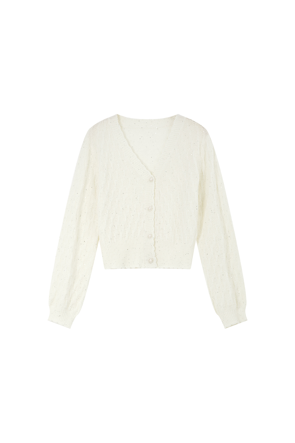 Sequin Texture Knitted Jacket