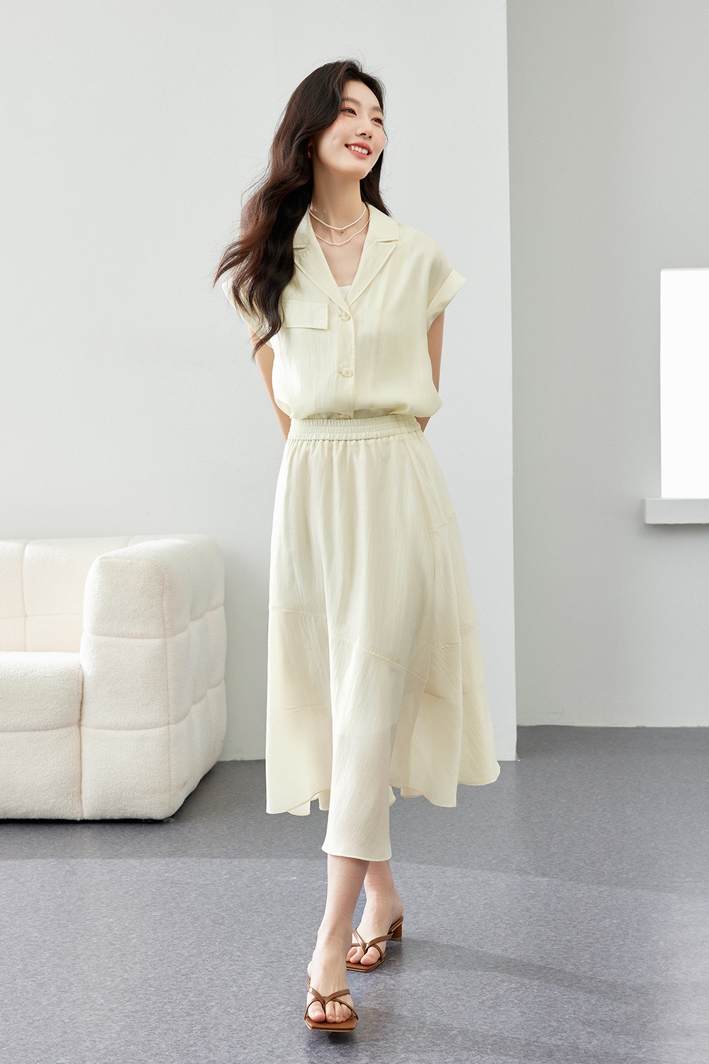 Unrestrained comfortable Lyocell suit.