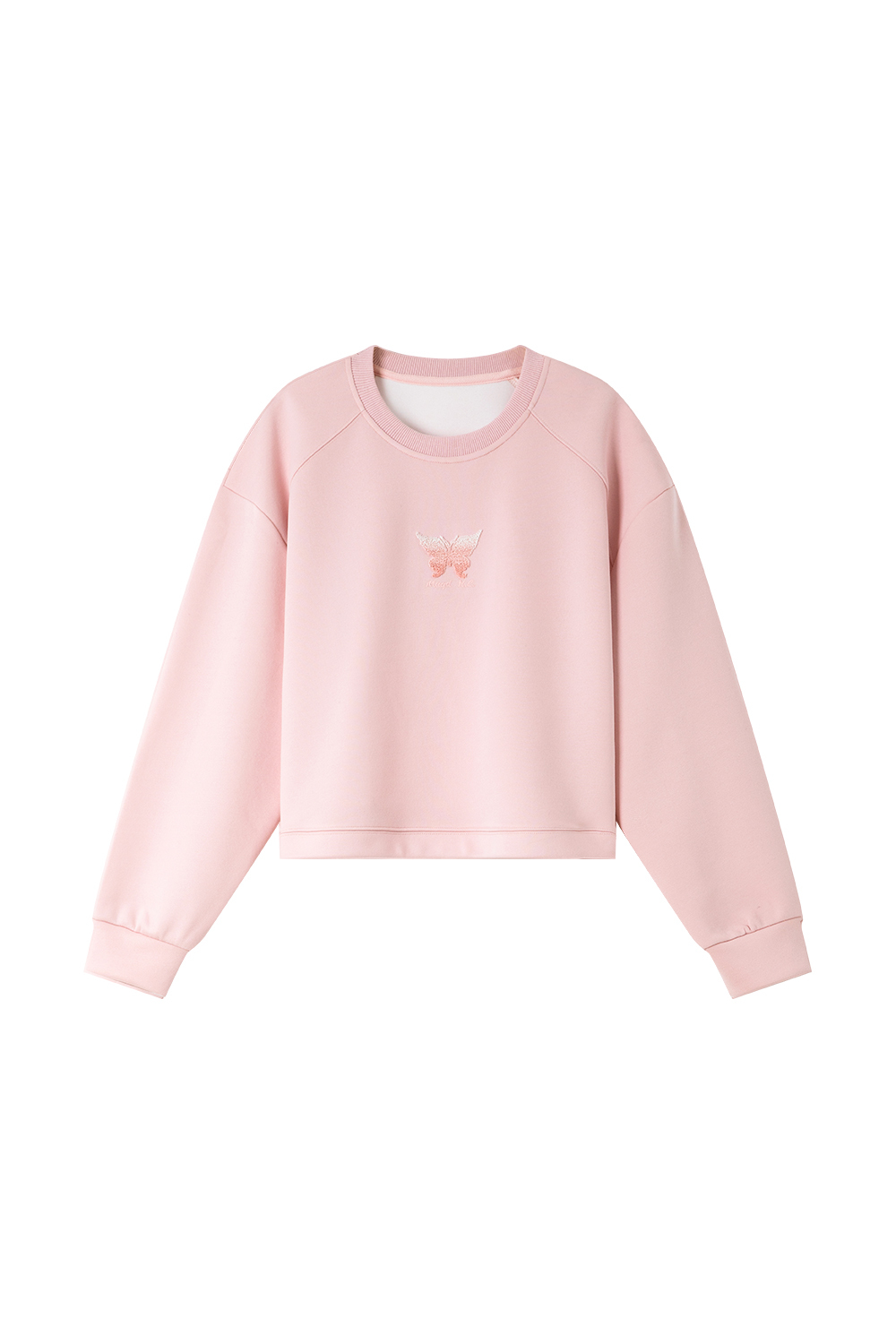 Gradient Three-Dimensional Butterfly Sweatshirt