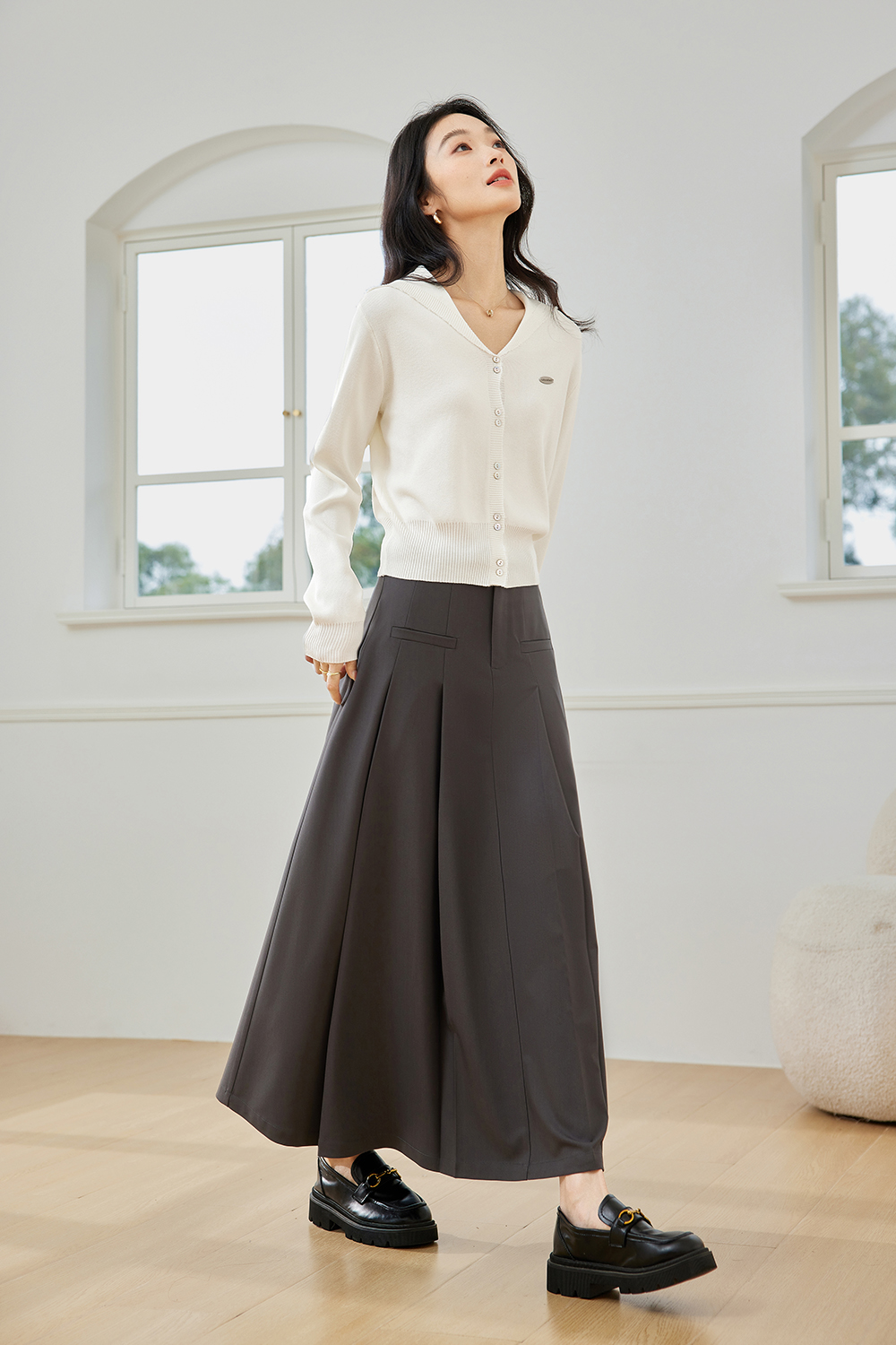 Simple And Versatile Knitted Cardigan-VIMLYSTORE