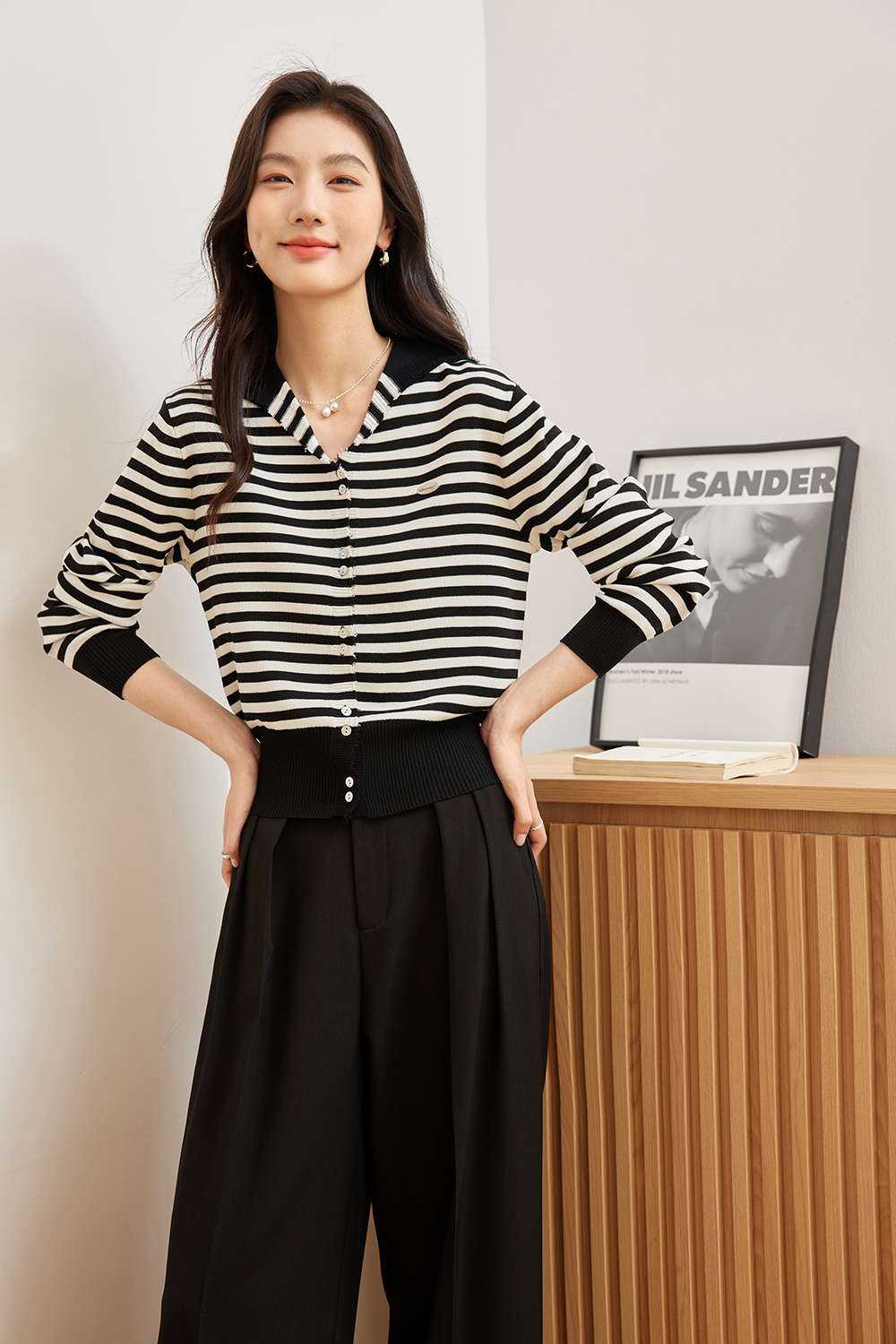 Simple And Versatile Knitted Cardigan-VIMLYSTORE