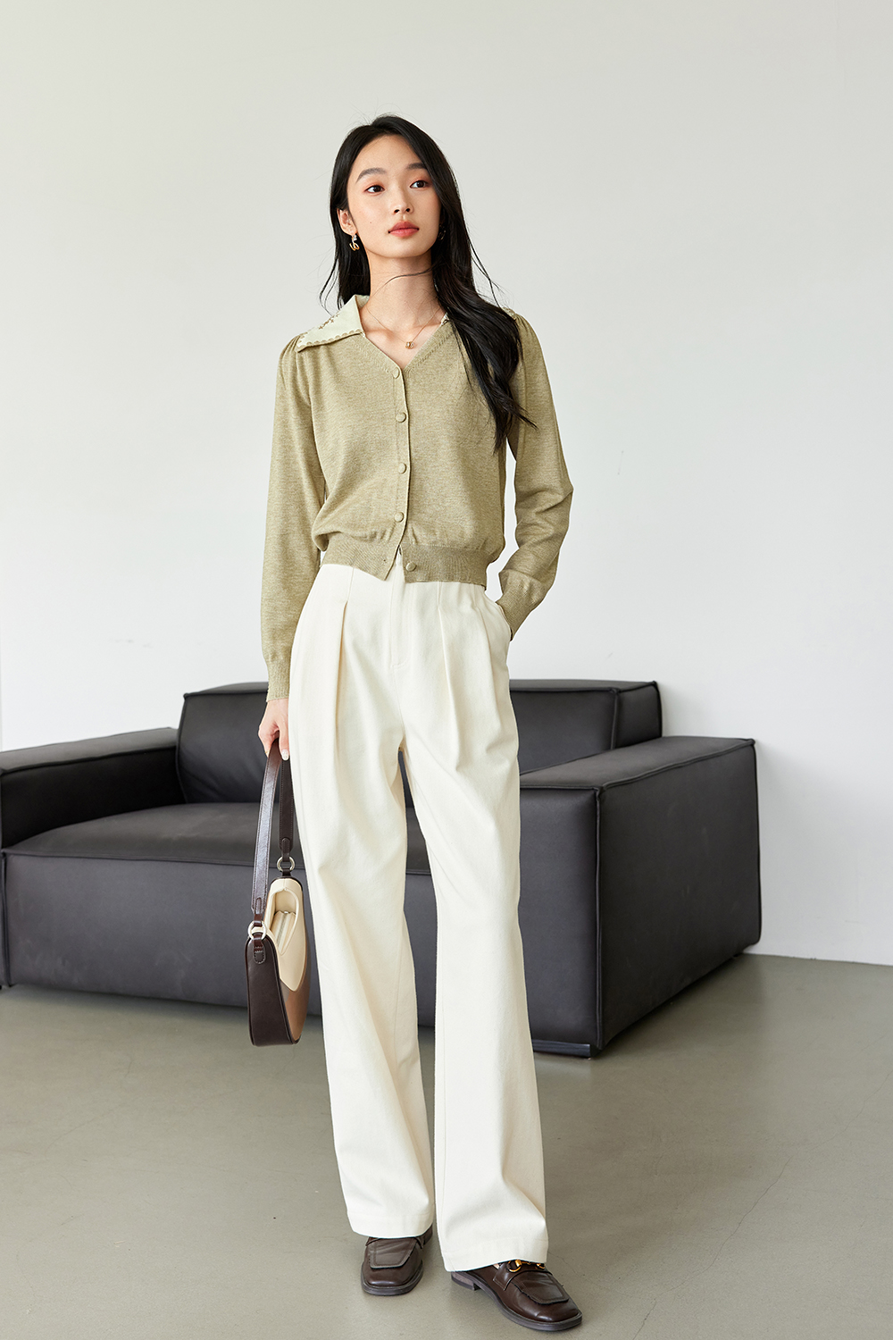 Retro Embroidered Knitted Cardigan-VIMLYSTORE