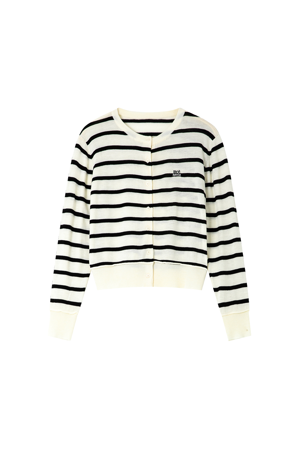 Soft And Waxy Embroidered Knitted Cardigan