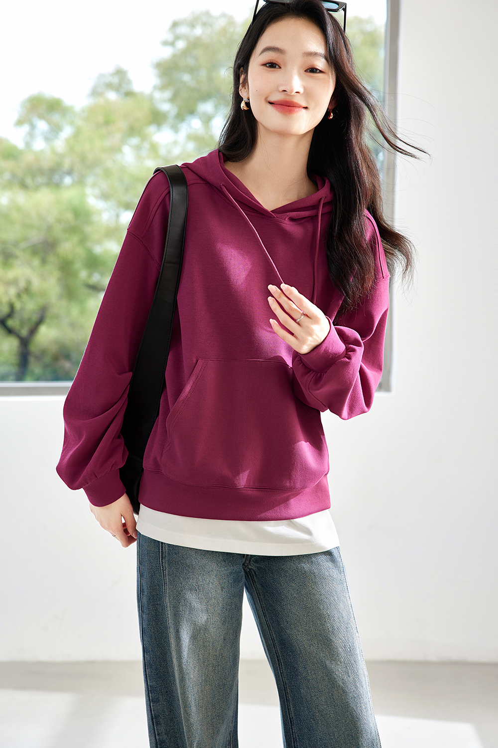 Lazy American Style Casual Hoodie Sweatshirt-VIMLYSTORE