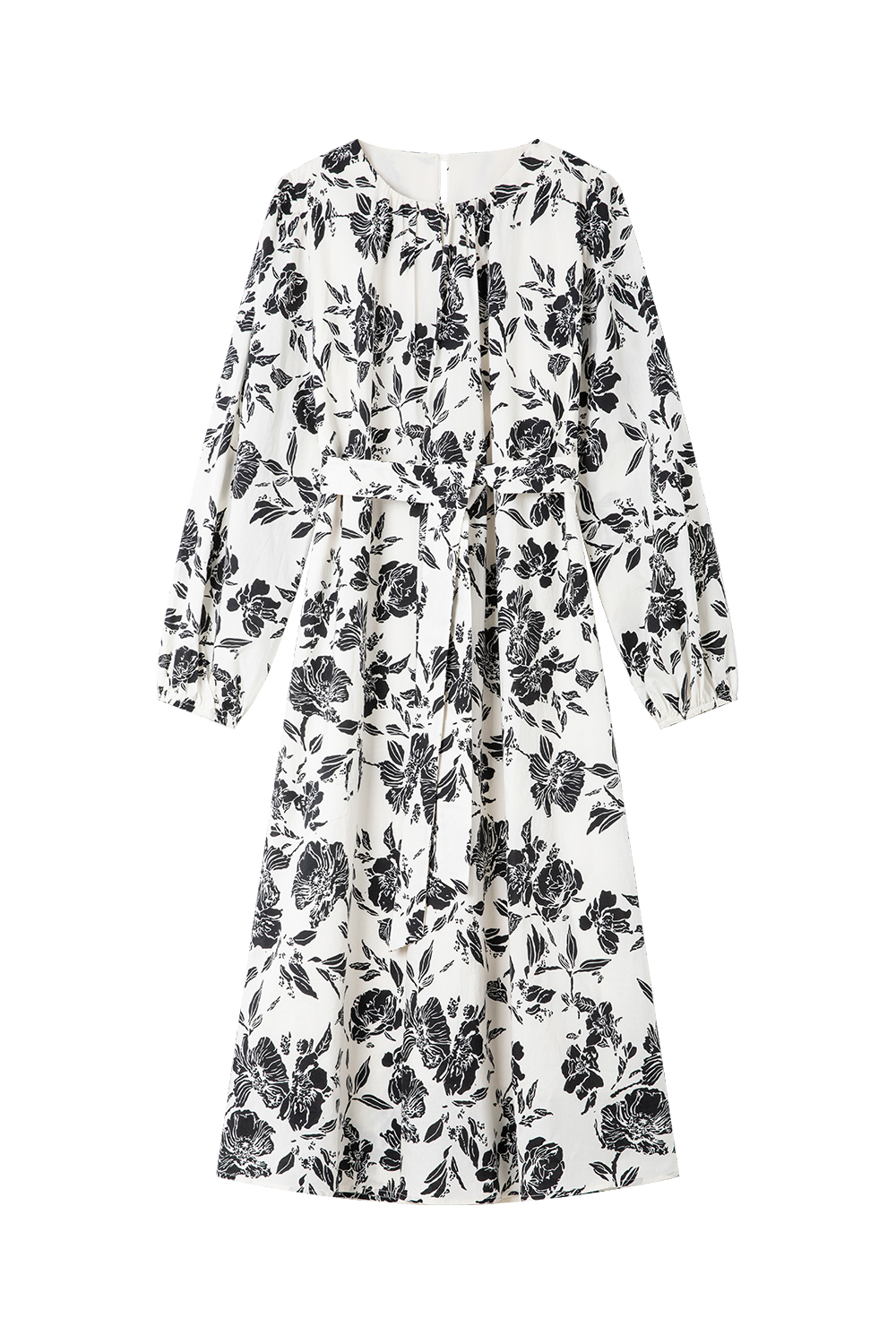 Round Neck Cotton Floral Dress