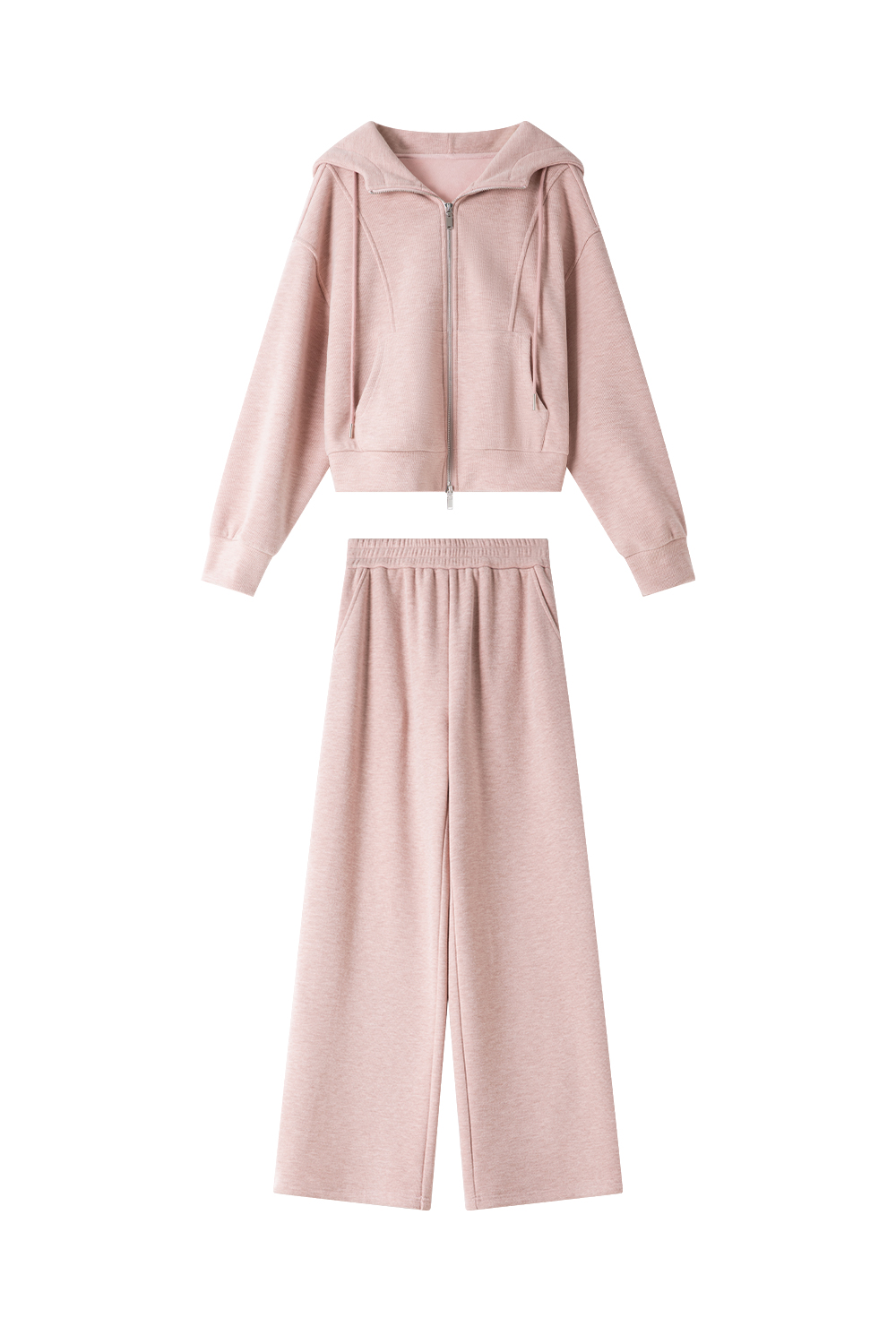 Lazy sporty pink suit