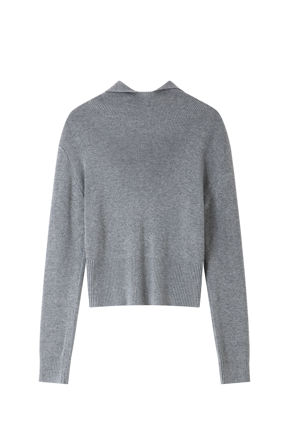 Wool Blend Hooded Knitted Sweater