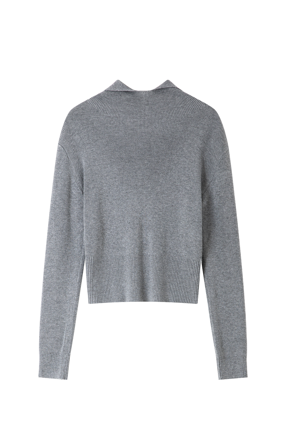 Wool Blend Hooded Knitted Sweater