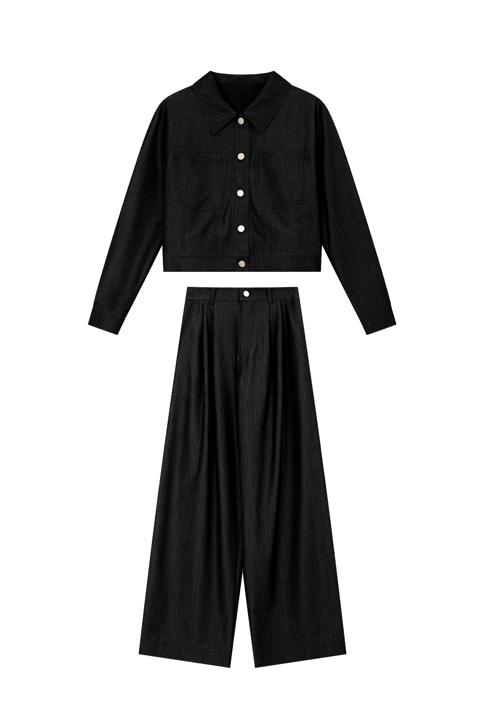 Vintage Relaxation Feeling Black Suit