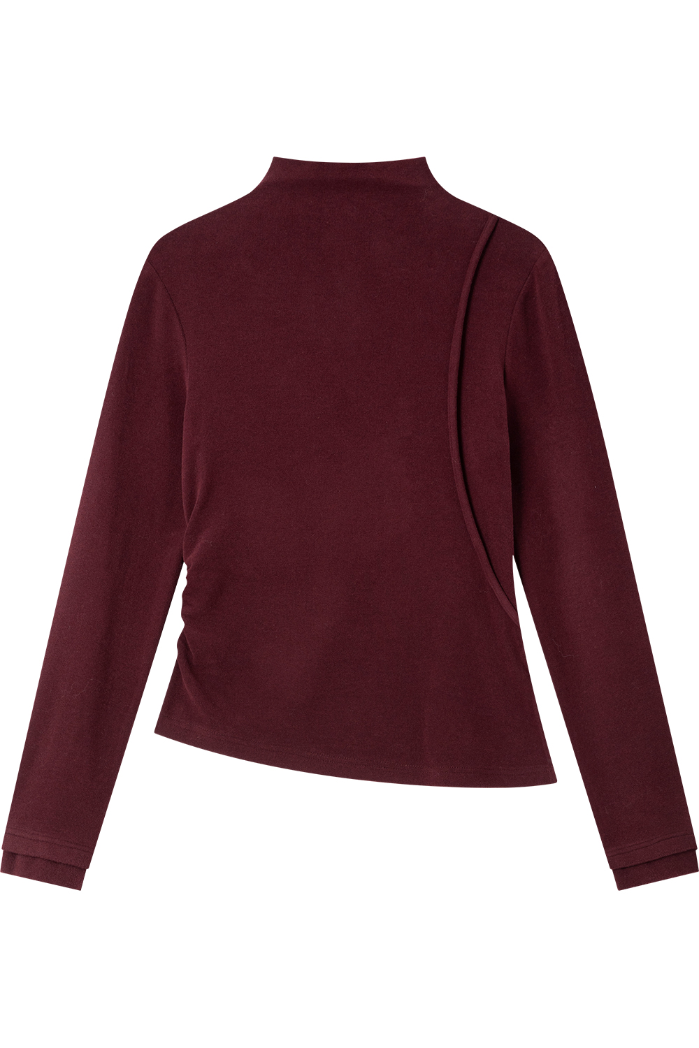 Irregular Hem Knitted Bottoming Shirt