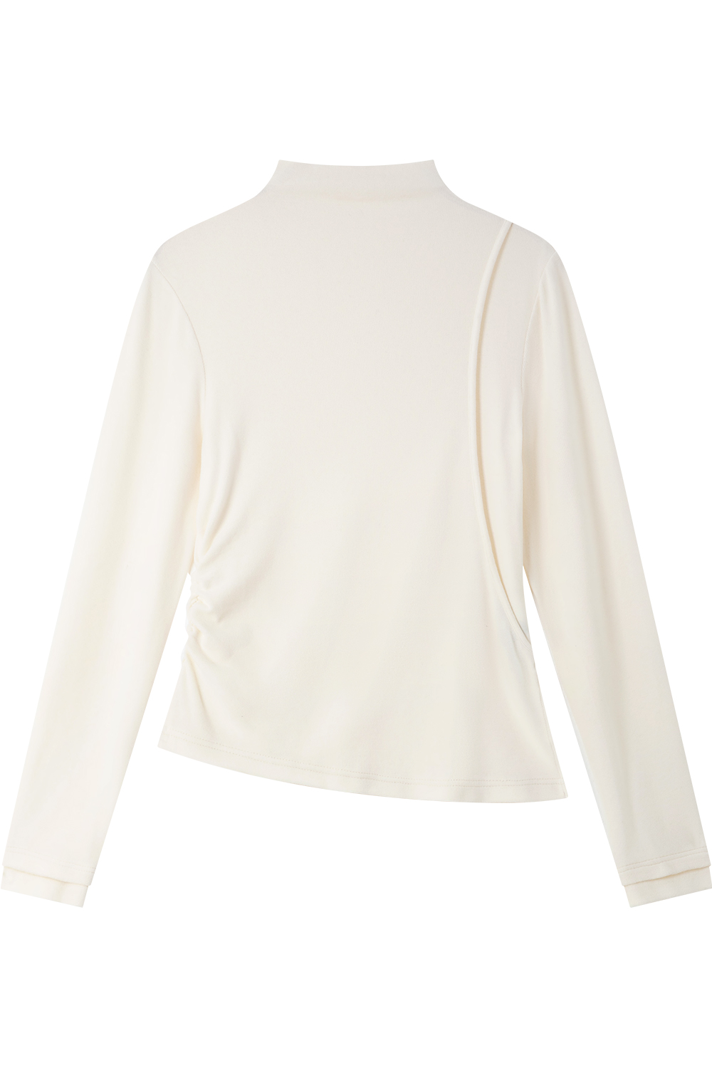 Irregular Hem Knitted Bottoming Shirt