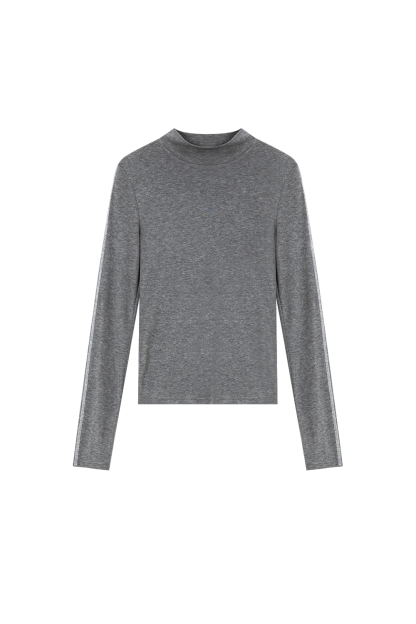 Wool Blend Half Turtleneck Knitted Bottoming Shirt