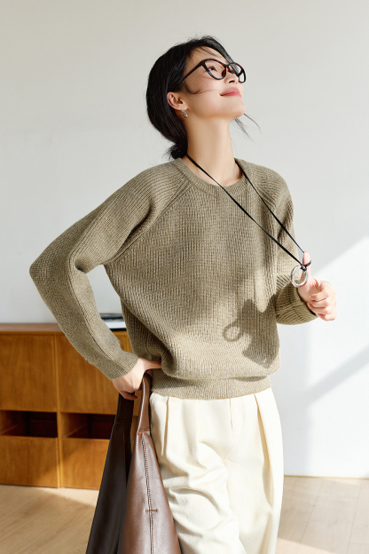 Detachable Hood Casual Knitted Sweater