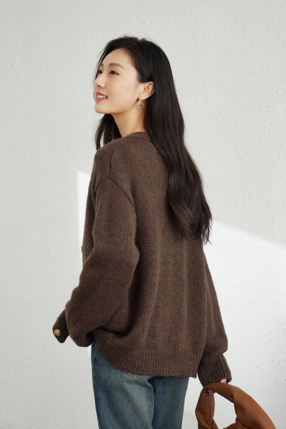 Wool Blend Knitted Top Two-Piece Set