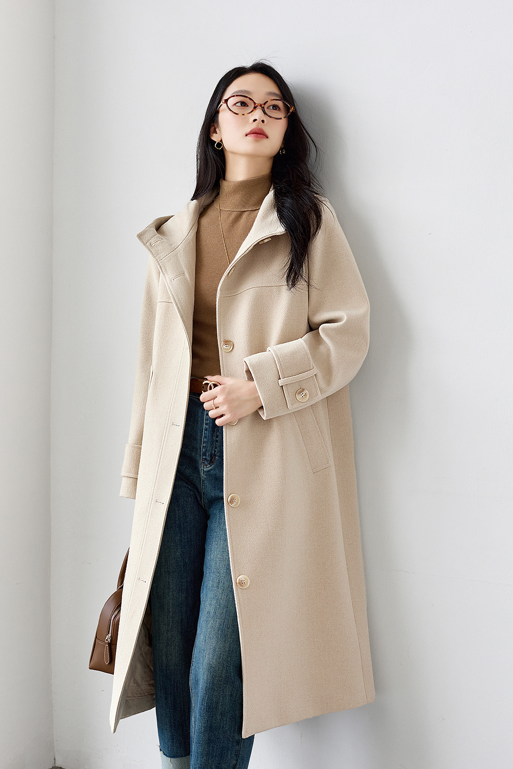 Solid Color Quilted Cotton-Padded Hooded Coat-VIMLYSTORE