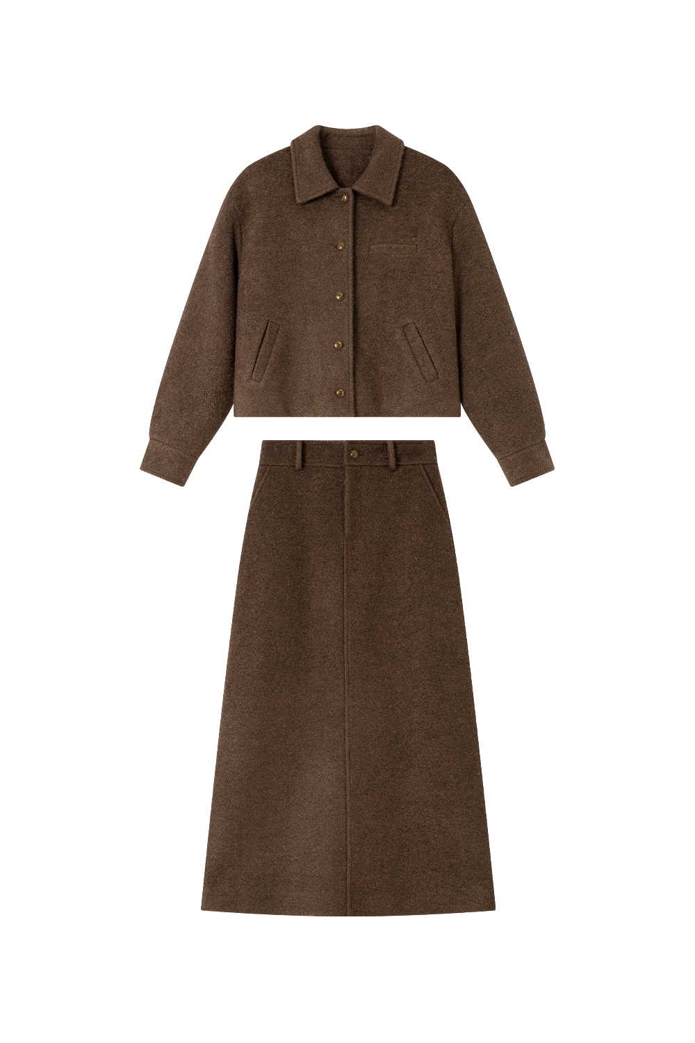 Wool Blend Thickened Casual Suit
