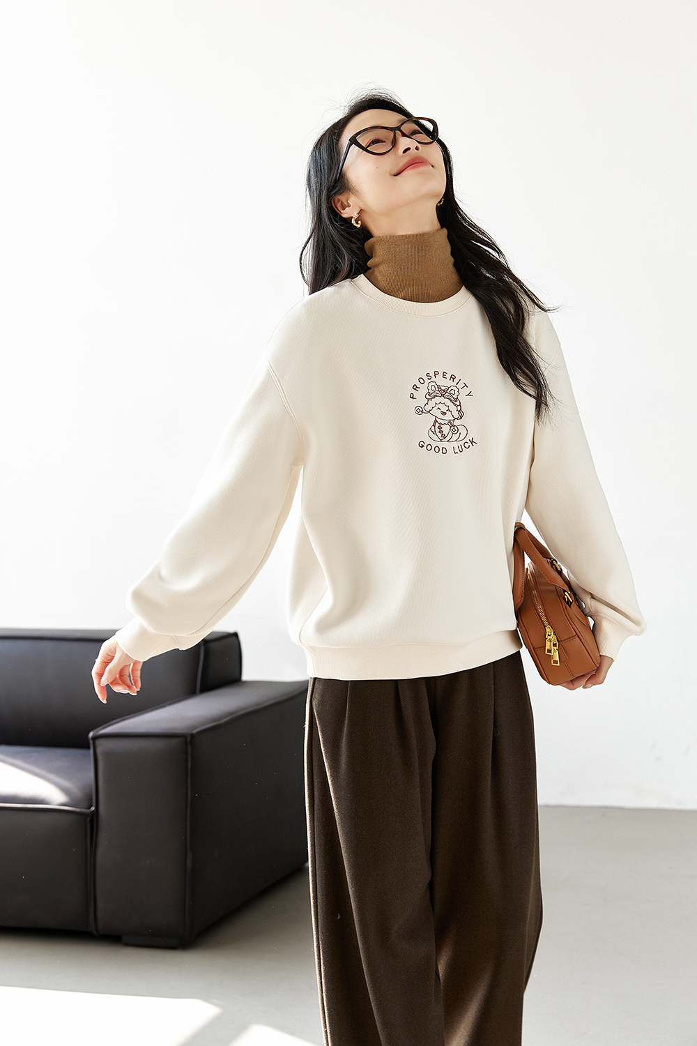 Fun printed design sweatshirt-VIMLYSTORE