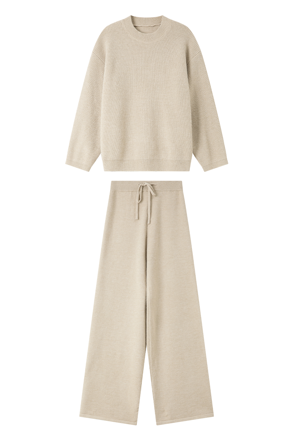 Solid color lazy loose suit