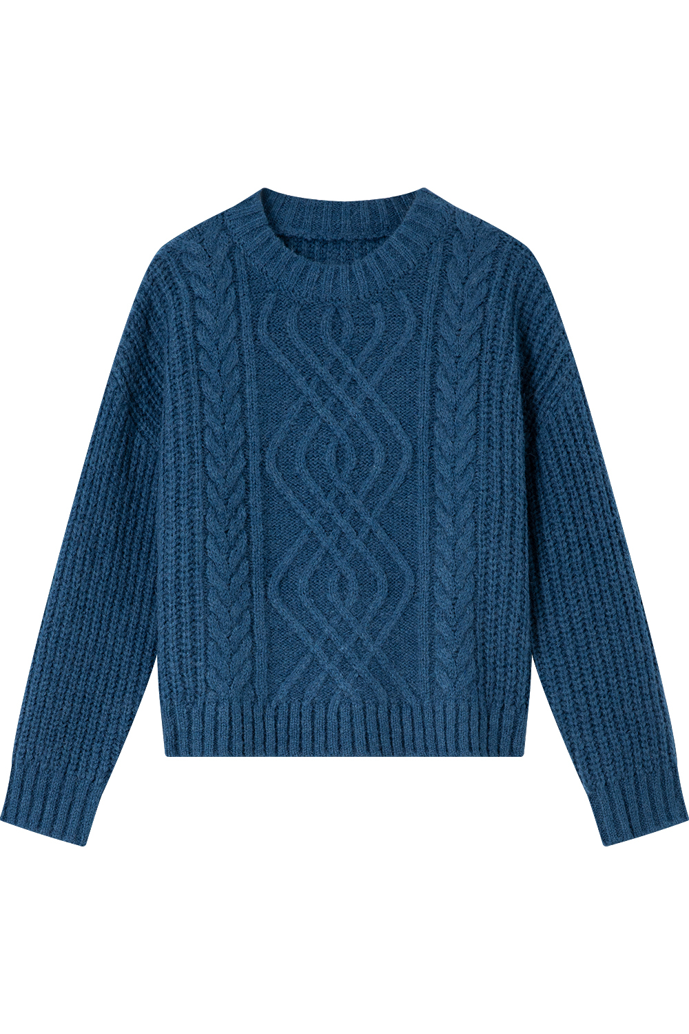 Lazy Style Cable Knitted Sweater