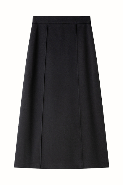 Simple Hip-Hugging Straight Skirt