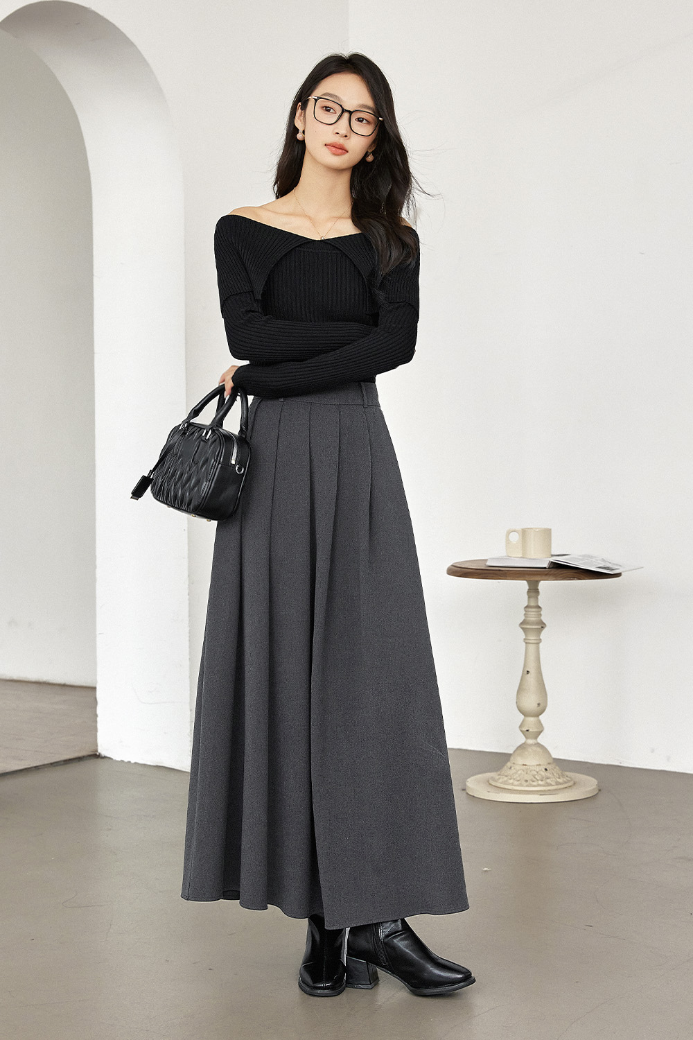 Elegant Pleated  Skirt-VIMLYSTORE